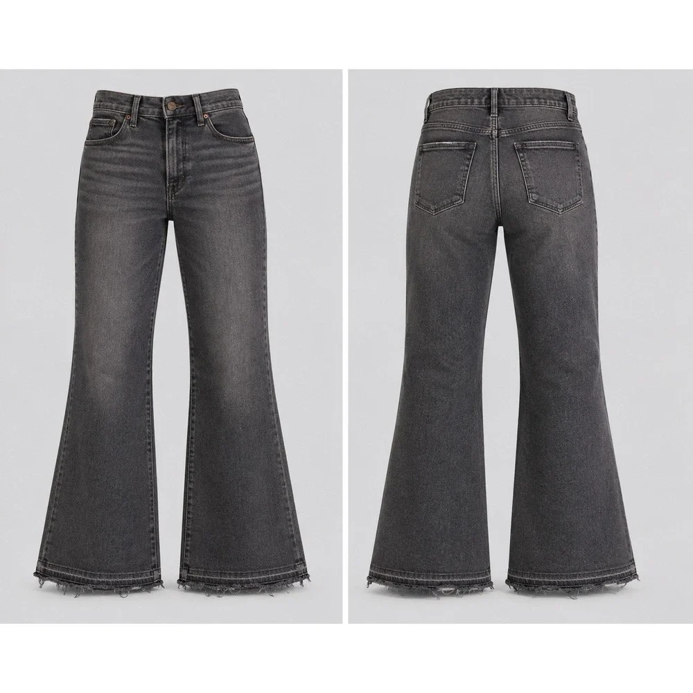 Good American Jeans Womens 8/29  90s Baggy  BUTTON FLY Relaxed Straight Denim